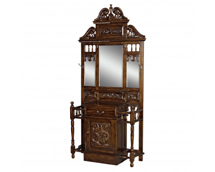 Toscano - Edgeworth Manor Hall Stand in Walnut, Mahogany