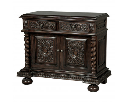 Toscano - Acadia Barley Twist Gothic Buffet Table in Walnut, Mahogany