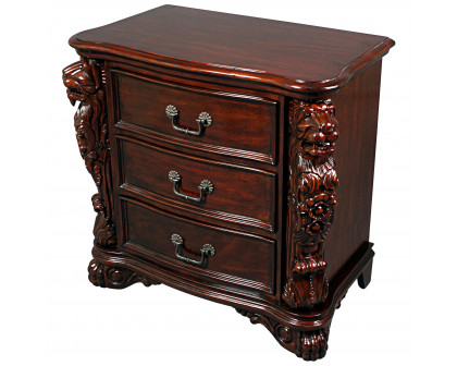 Toscano - Lord Raffles Lion Occasional Table in Walnut, Mahogany