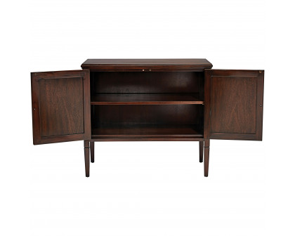 Toscano - Canterbury Abbey Gothic Cabinet Console Table in Walnut, Mahogany