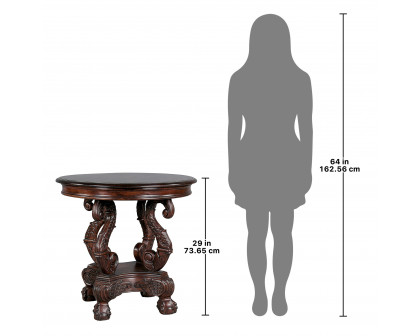 Toscano - Grande Tabella Del Corridoio Entryway Table in Cherry, Mahogany