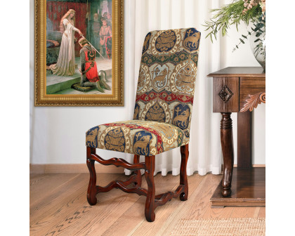 Toscano - Chateau DuMonde Coat of Arms Dining Side Chair in Mahogany