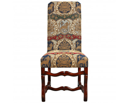 Toscano - Chateau DuMonde Coat of Arms Dining Side Chair in Mahogany