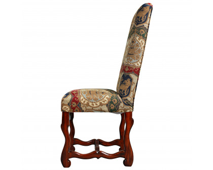 Toscano - Chateau DuMonde Coat of Arms Dining Side Chair in Mahogany