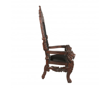 Toscano™ The Lord Raffles Lion Throne Chair - Leather