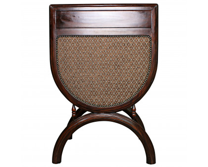 Toscano™ Renaissance San Lorenzo Chair - Brown, Fabric/Mahogany