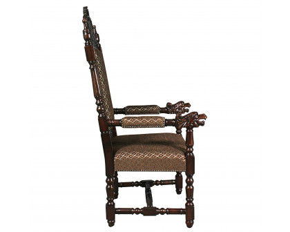 Toscano™ The Grand Occasion Heraldic Armchair - Mahogany