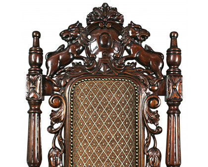 Toscano™ The Grand Occasion Heraldic Armchair - Mahogany