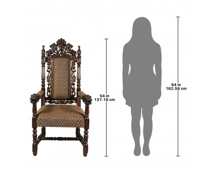 Toscano™ The Grand Occasion Heraldic Armchair - Mahogany