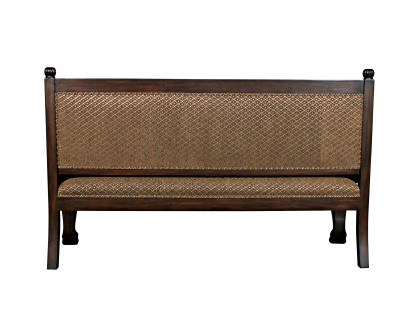 Toscano - Lord Raffles Winged Lion Settee Bench in Cherry, Mahogany