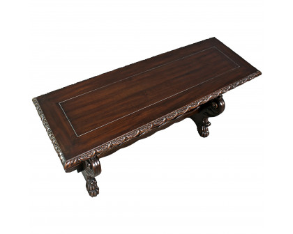 Toscano - Glastonbury Abbey Gothic Bench in Cherry, Mahogany