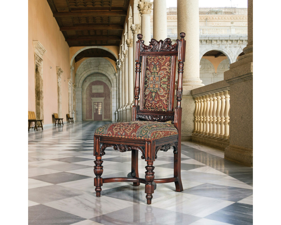 Toscano - Grand Classic Edwardian Dining Side Chair in Mahogany