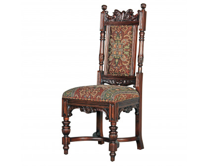 Toscano - Grand Classic Edwardian Dining Side Chair in Mahogany