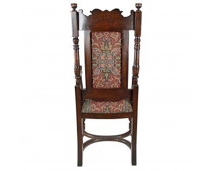 Toscano - Grand Classic Edwardian Dining Armchair in Walnut, Mahogany