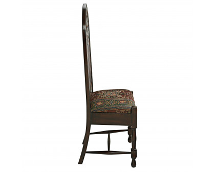 Toscano™ Viollet-le-Duc Gothic Cathedral Side Chair - Mahogany