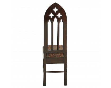 Toscano™ Viollet-le-Duc Gothic Cathedral Side Chair - Mahogany