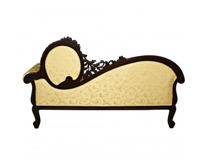 Toscano - Rossetti Victorian Salon Sofa Couch in Yellow, Fabric