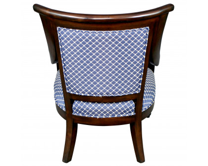 Toscano™ Holdsworth House Library Armchair - Fabric/Mahogany