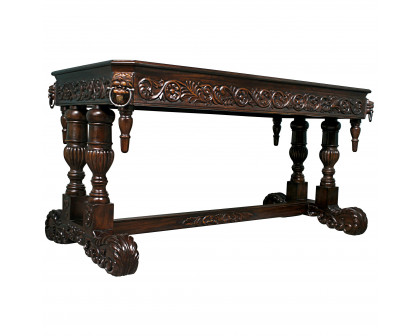 Toscano - Sir Benedict Renaissance Library Table in Cherry, Mahogany