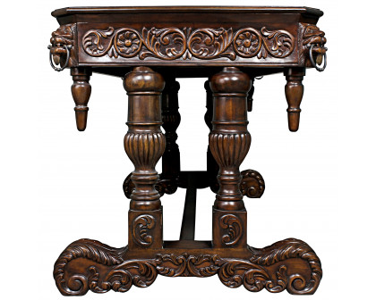 Toscano - Sir Benedict Renaissance Library Table in Cherry, Mahogany