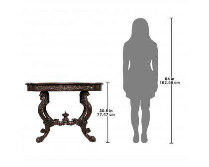 Toscano - Topsham Manor Console Table in Cherry, Mahogany