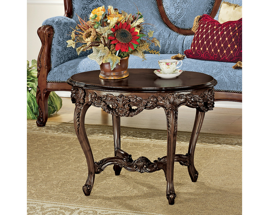 Toscano - Chateau Montfort Louis XV Coffee Table in Cherry, Mahogany