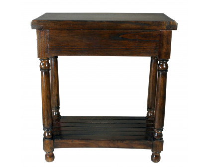 Toscano - Calcot Manor Medieval Console Table in Walnut, Mahogany