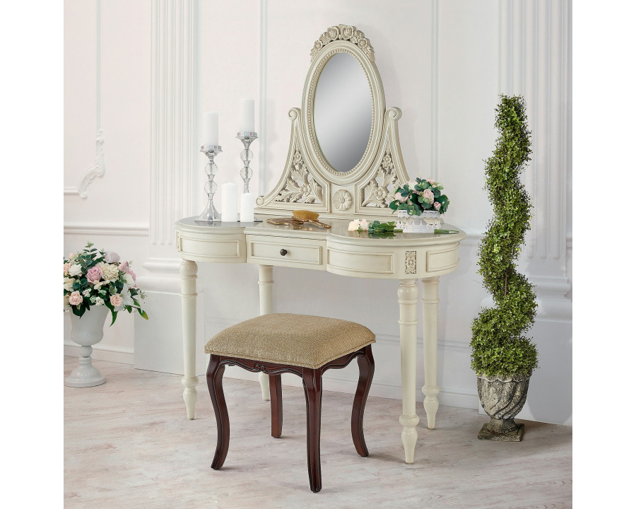 Toscano - Mademoiselle Madelyn French Vanity Dressing Table in Cherry