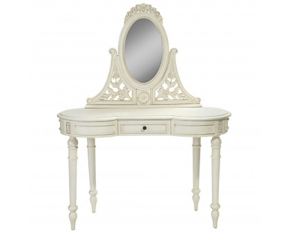 Toscano - Mademoiselle Madelyn French Vanity Dressing Table in Cherry