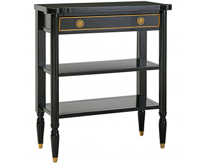 Toscano - Montmartre Ebonized French Console Table in Black, Mahogany