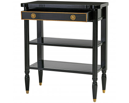 Toscano - Montmartre Ebonized French Console Table in Black, Mahogany