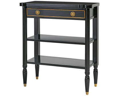 Toscano - Montmartre Ebonized French Console Table in Black, Mahogany