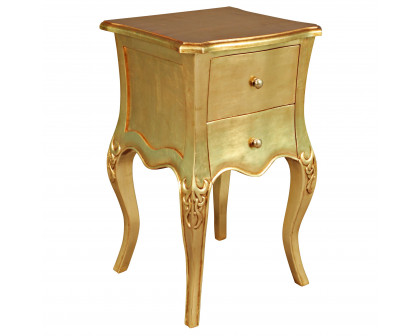 Toscano - Hayworth Gilded Side Table in Mahogany