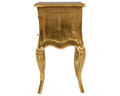 Toscano - Hayworth Gilded Side Table in Mahogany