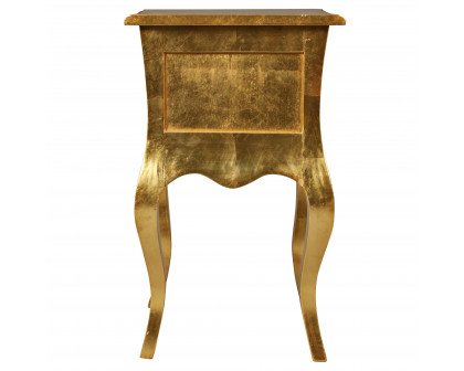 Toscano - Hayworth Gilded Side Table in Mahogany