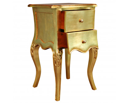 Toscano - Hayworth Gilded Side Table in Mahogany