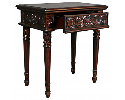 Toscano - Dartmoor Manor Side Table in Mahogany