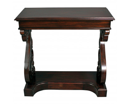 Toscano - Mucha Console Table in Walnut, Mahogany