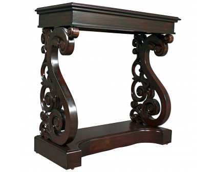 Toscano - Mucha Console Table in Walnut, Mahogany