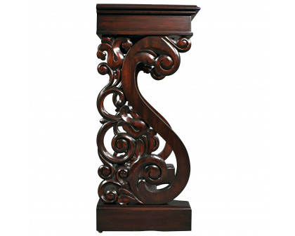 Toscano - Mucha Console Table in Walnut, Mahogany