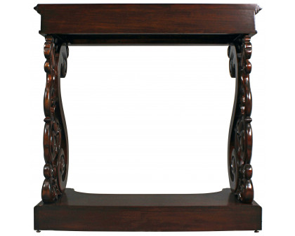 Toscano - Mucha Console Table in Walnut, Mahogany