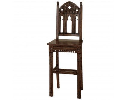 Toscano - Sudbury Gothic Hardwood Bar Stool