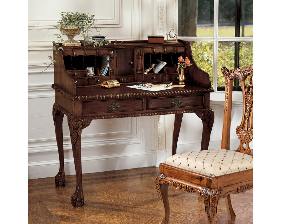 Toscano - Le Escritoire Secretary Desk in Cherry, Mahogany