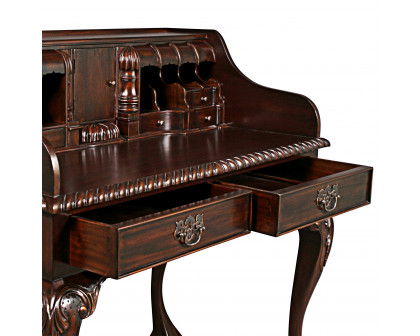 Toscano - Le Escritoire Secretary Desk in Cherry, Mahogany