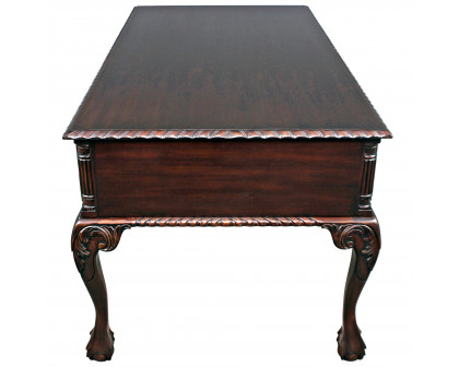 Toscano - 19th Century Chippendale Partners Writing Desk in Cherry, Mahogany