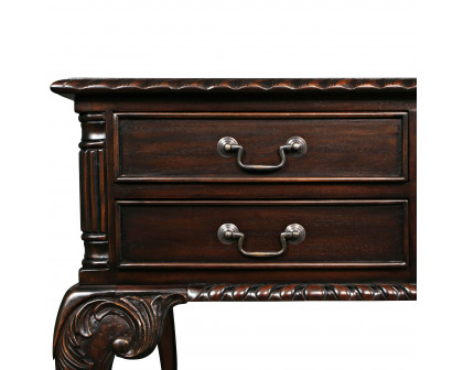 Toscano - 19th Century Chippendale Partners Writing Desk in Cherry, Mahogany