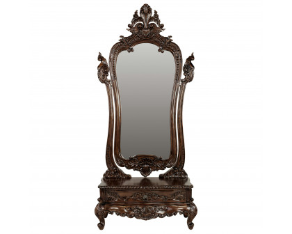 Toscano - Thornwood Manor Victorian Dressing Mirror in Cherry, Mahogany