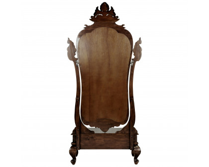 Toscano - Thornwood Manor Victorian Dressing Mirror in Cherry, Mahogany