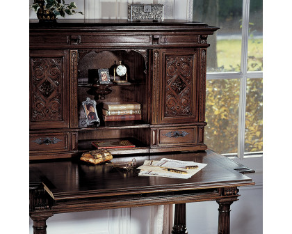 Toscano - Chateau Anjou Demi Desk in Cherry, Mahogany