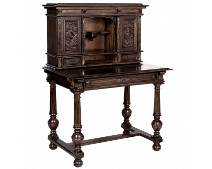 Toscano - Chateau Anjou Demi Desk in Cherry, Mahogany